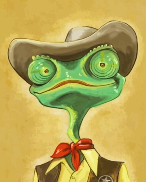 Cowboy Rango Cartoon Diamond Painting