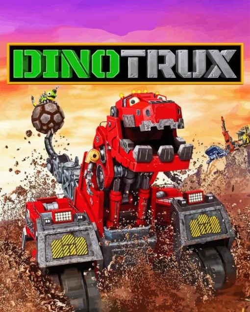 Dinotrux Cartoon Diamond Painting