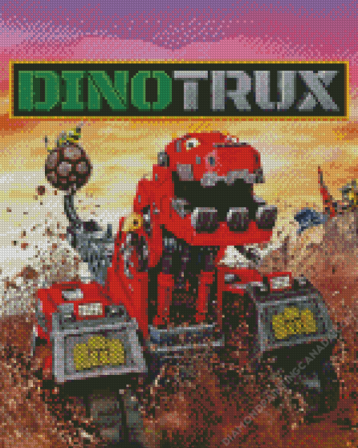 Dinotrux Cartoon Diamond Painting