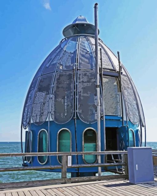 Diving Bell Sellin Pier Diamond Painting