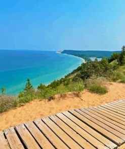 Dunes Lakeshore Boardwalk Diamond Painting