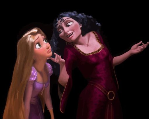 Gothel With Rapunzel Diamond Painting