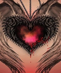 Gothic Heart Diamond Painting