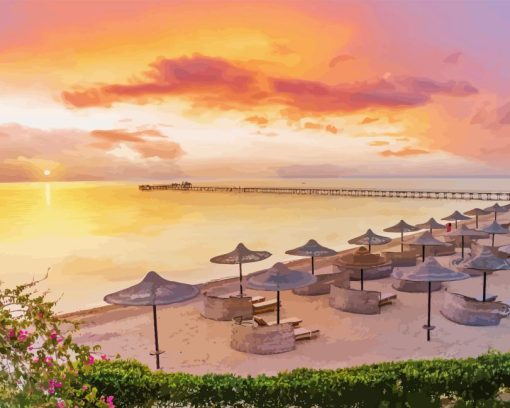 Hurghada Sunset View Diamond Painting