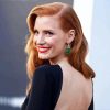 Jessica Chastain In Black Dress Diamond Painting