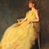 Lady In Yellow Dress Art Diamond Painting