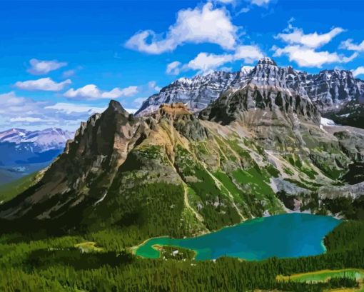 Lake OHara Yoho National Park Diamond Painting