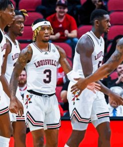 Louisville Cardinals Basketballers Diamond Painting