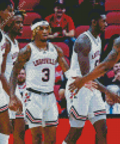 Louisville Cardinals Basketballers Diamond Painting