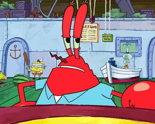 Mr Krabs Character Diamond Painting