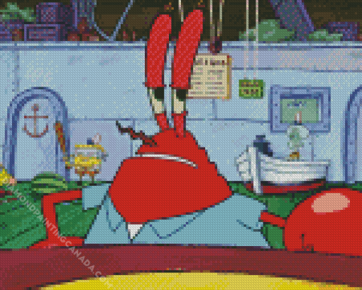 Mr Krabs Character Diamond Painting