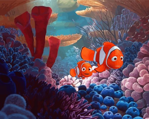 Nemo And Marlin From Finding Nemo Diamond Painting