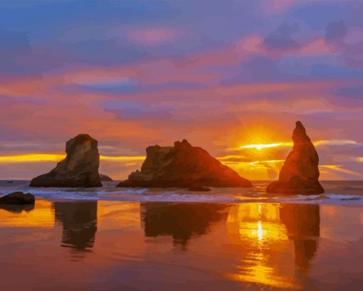 Oregon Bandon Beach Diamond Painting