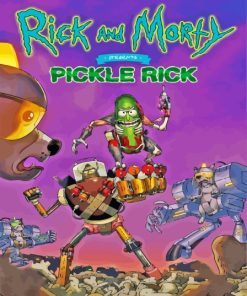 Pickle Rick Poster Diamond Painting