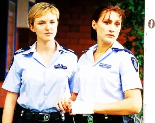 Police Officers From Blue Heelers Diamond Painting