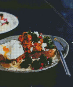 Pumpkin Toast With Pomegranate Diamond Painting