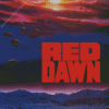 Red Dawn Poster Diamond Painting