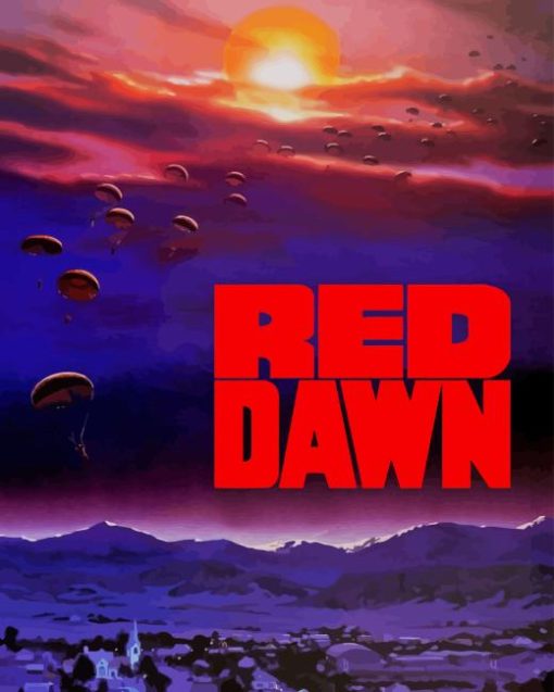 Red Dawn Poster Diamond Painting