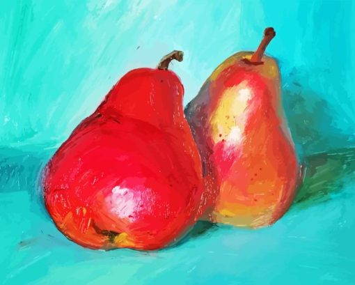 Red Pears Still Life Diamond Painting