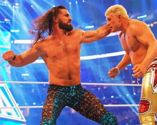 Seth Rollins Vs Cody Diamond Painting