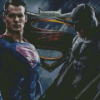 Superman Versus Batman Diamond Painting