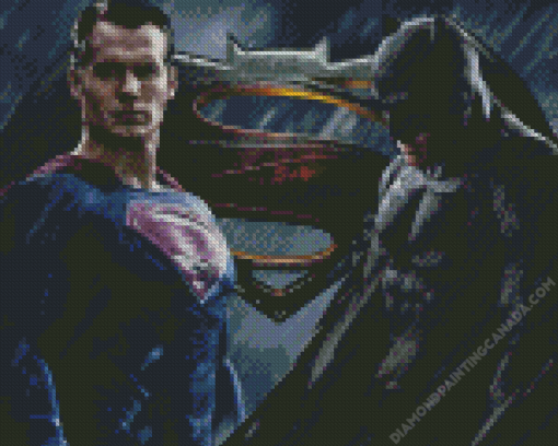 Superman Versus Batman Diamond Painting