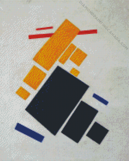 Suprematist Composition Airplane Flying Diamond Painting