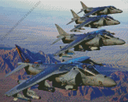 The Harrier Jump Jet Planes Diamond Painting