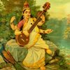 The Saraswati Goddess Diamond Painting