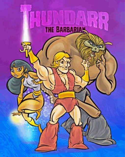 Thundarr The Barbarian Animation Poster Diamond Painting