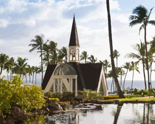 Wailea Church Hawaii Diamond Painting