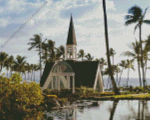 Wailea Church Hawaii Diamond Painting