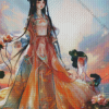 Beautiful Anime Chinese Doll Diamond Painting