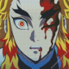 Bloody Anime Kyojuro Rengoku Diamond Painting