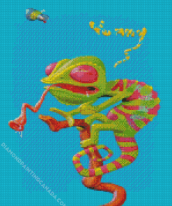 Chameleon Illustration Diamond Painting