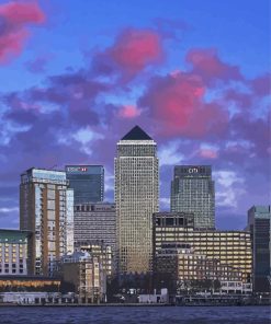 Canary Wharf Buildings Diamond Painting