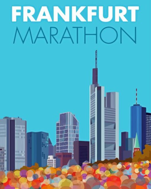 Frankfurt Marathon Poster Diamond Painting