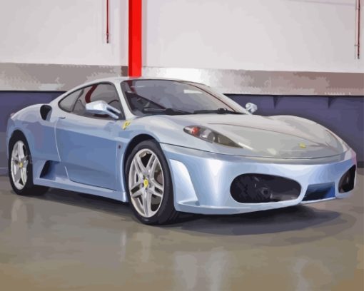 Gray Ferrari F430 Diamond Painting