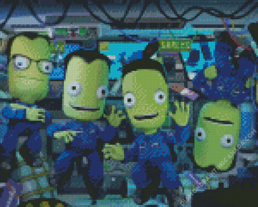 Kerbal Space Program Characters Diamond Painting