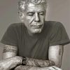 Monochrome Anthony Bourdain Diamond Painting