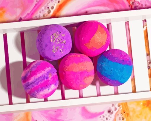 Pink Bath Bomb Diamond Painting