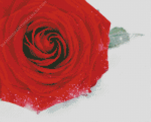 Red Flower Snow Diamond Painting