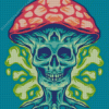 Skeleton With Mushroom Hat Diamond Painting