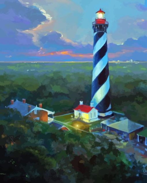 St Augustine Lighthouse Art Diamond Painting