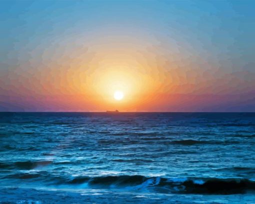 Sunrise Sea Sky Diamond Painting