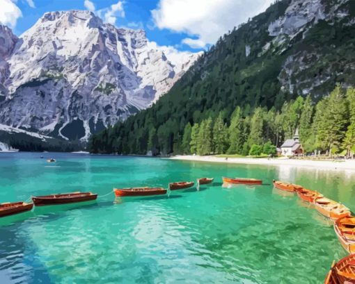 The Pragser Wildsee Diamond Painting