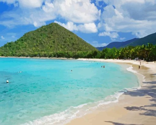 Tortola Island Beach Diamond Painting