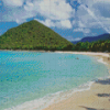 Tortola Island Beach Diamond Painting