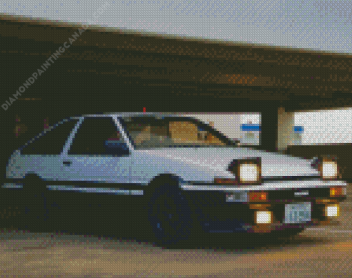 Toyota AE86 Trueno Car Diamond Painting