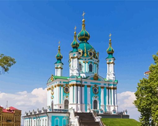 Ukraine St Andrews Church Diamond Painting